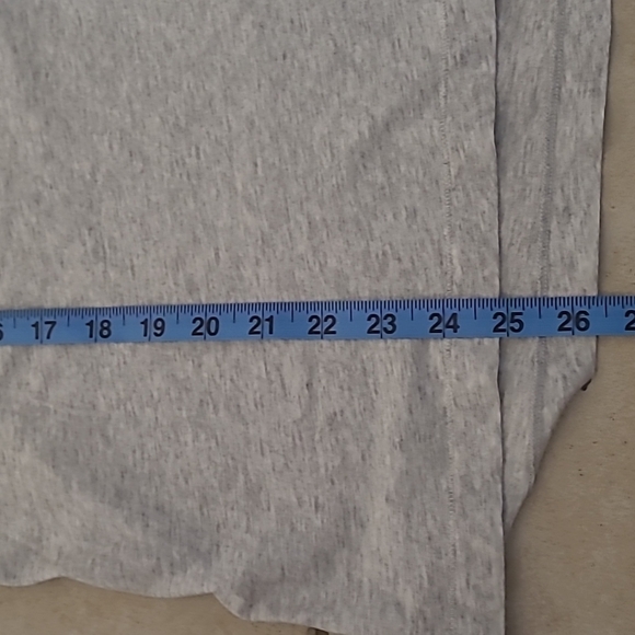 Old Navy Womens Boyfriend Light Heathered Gray Patriotic America Love Shirt Med - Picture 7 of 8